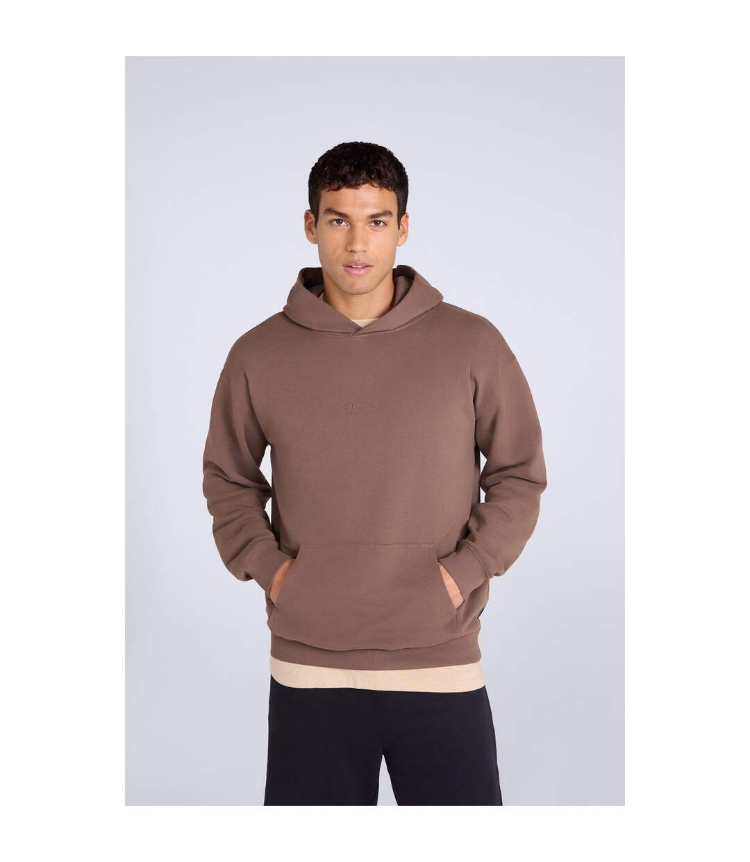Sweat À Capuche Icon Homme Marron Animal-1