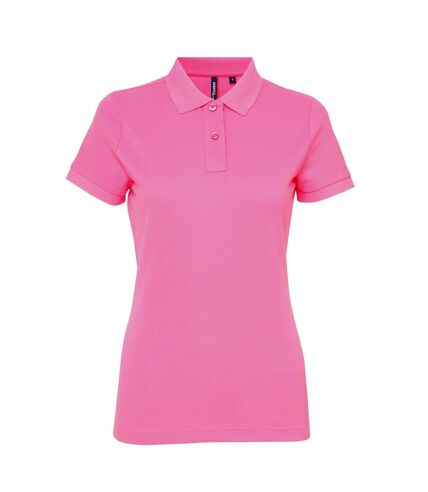 Asquith & Fox Womens/Ladies Short Sleeve Performance Blend Polo Shirt (Neon Pink)