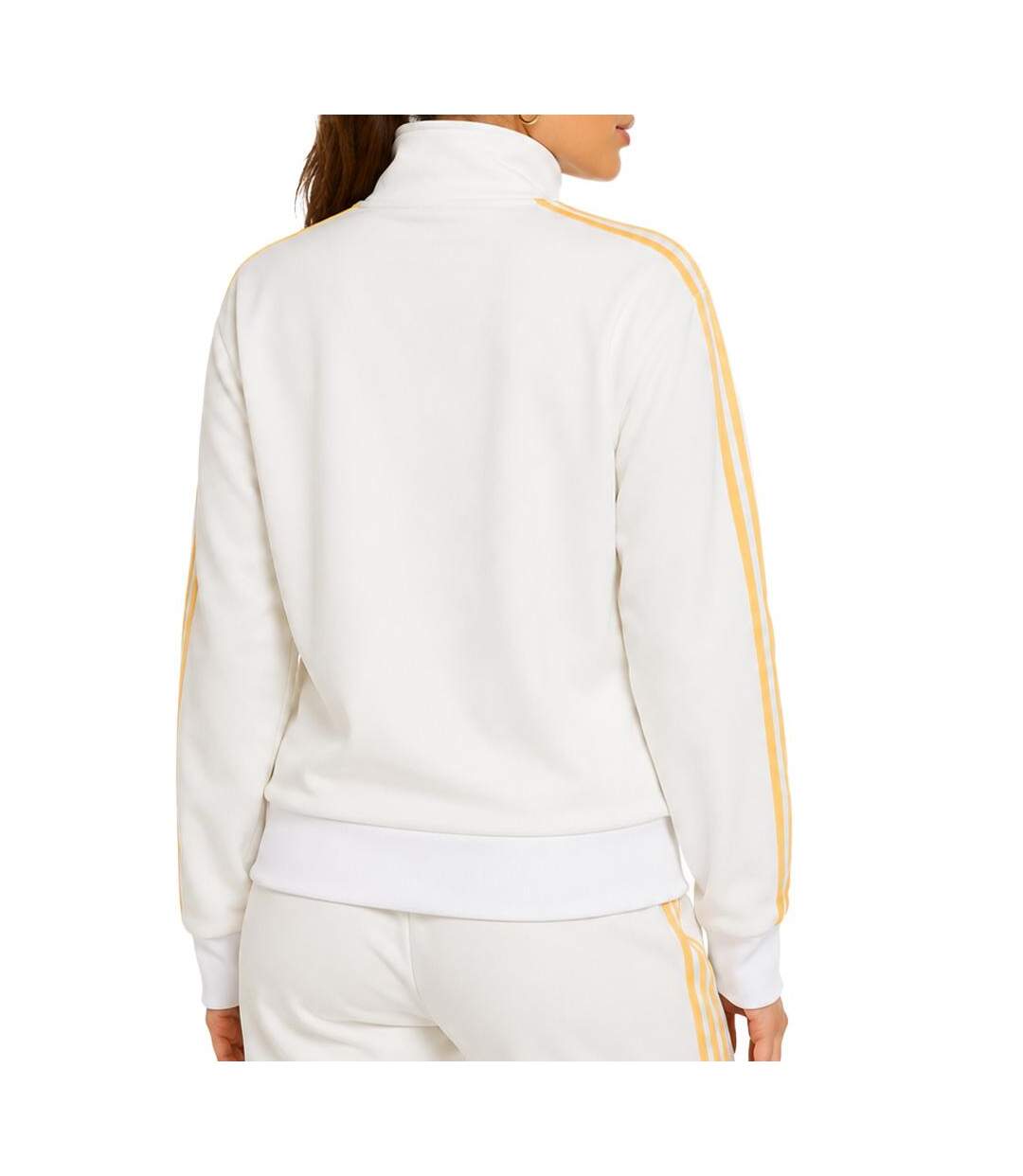 Veste blanc/jaune femme adidas crepe-3
