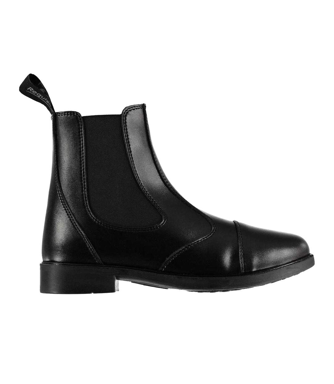 Womens/ladies Aspen Low Heel Jodhpur Boots Black Requisite-1