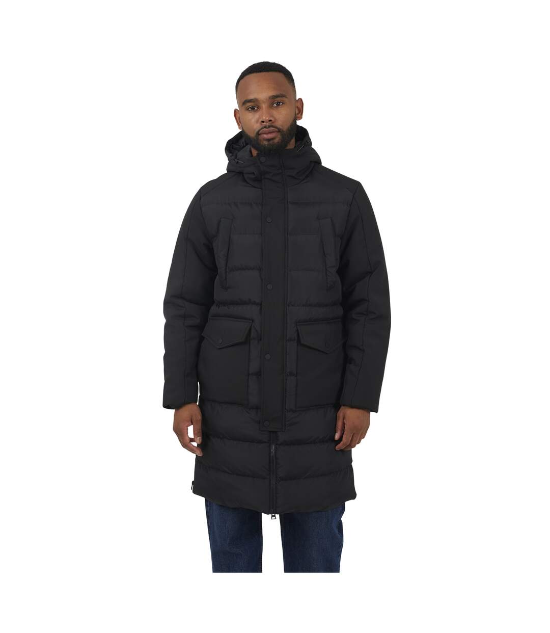 Doudoune Matelassée Homme Noir Brave Soul-1