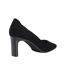 Womens/ladies Begin Suede High Heel Court Shoes Black Dune London-2