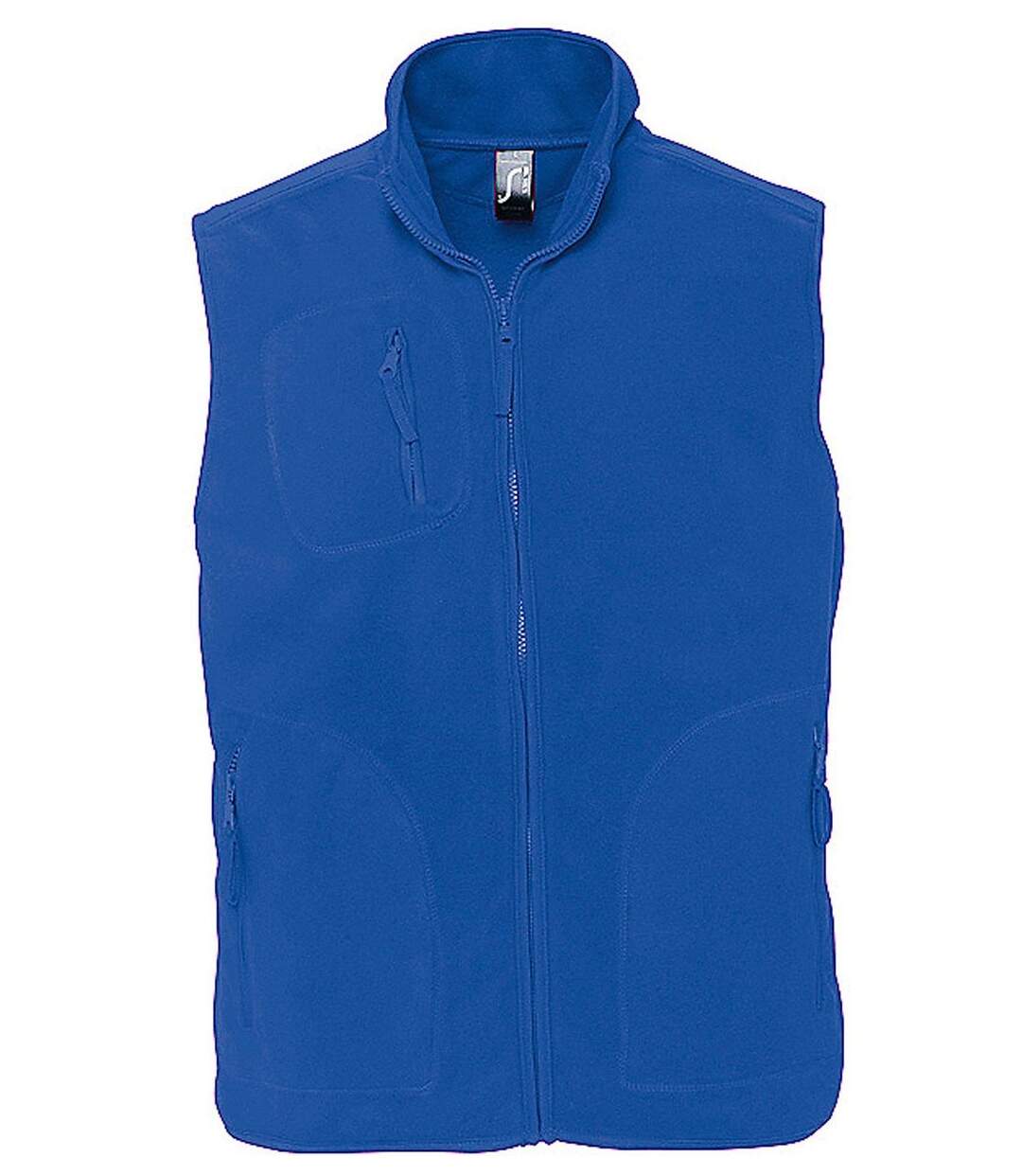 Gilet sans manches bodywarmer polaire unisexe - 51000 - bleu roi-1