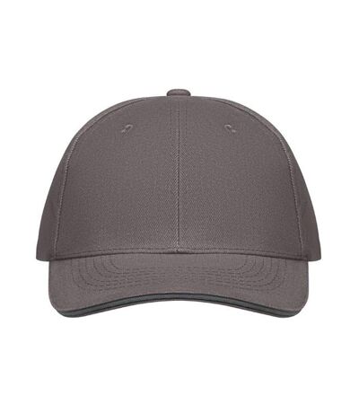 Buffalo 6 Panel Baseball Cap Dark Grey Grey MidOcean