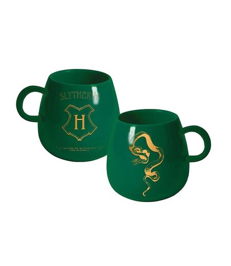 Harry Potter Intricate Houses Slytherin Mug (Green/Gold) (8.1cm x 5.6cm x 8.7cm)