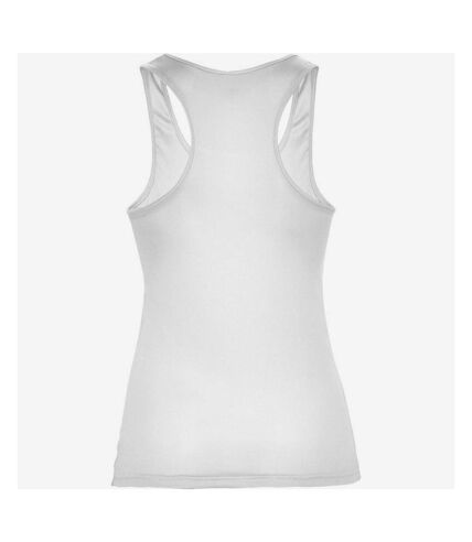 Womens/ladies shura sports tank top white Roly