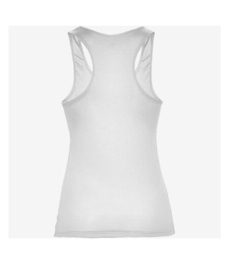 Womens/ladies shura sports tank top white Roly