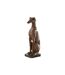 Statuette Déco Lévrier Assis 79cm Marron