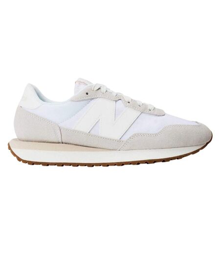 Womens/ladies 237 Classic Suede Trainers White Gum New Balance