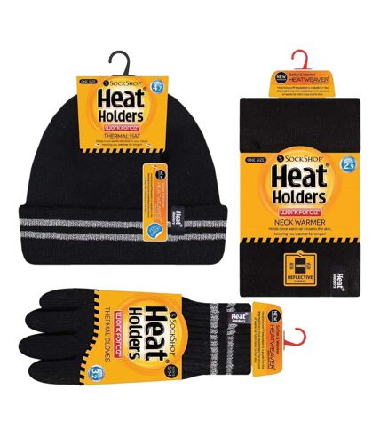 Heat Holders - Hi Vis Hat Neck Warmer & Gloves Set - S/M