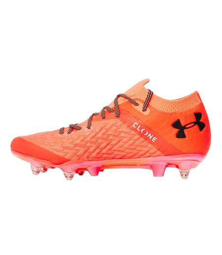 Mens Clone Magnetico Pro Quilted Knitted Football Boots Orange Under Armour