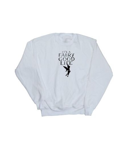 Disney Sweatshirt Femme/Ladies Tinkerbell Fairy Good Life (Blanc) - UTBI41004