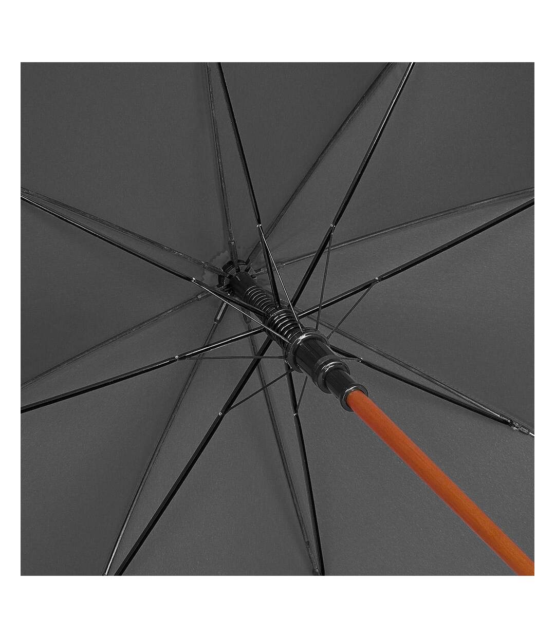 Parapluie Droit Ac Woodshaft 88 Cm X 105 Cm Anthracite Fare-4