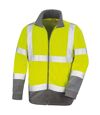 Result Core Mens Reflective Safety Micro Fleece Jacket (Yellow)