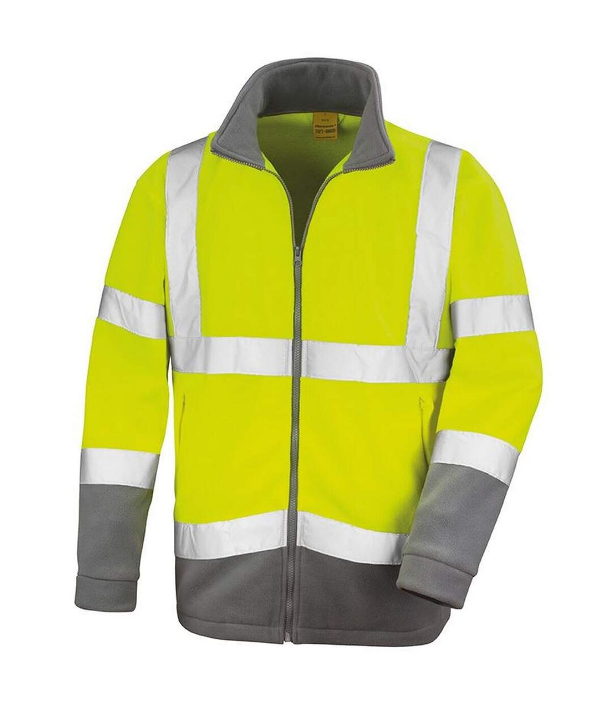 Result Core Mens Reflective Safety Micro Fleece Jacket (Yellow)