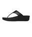 Womens/ladies Lulu Leather Platform Sandals Black FitFlop-2
