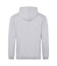 Mens Just Hoods Heather Organic Hoodie Heather Grey Awdis-2