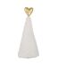 Sapin de Noël en Tissu Cœur 79cm Blanc-1