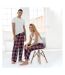 Femme Rouge Bleu Marine Skinnifit Pantalon De Pyjama Tartan-3