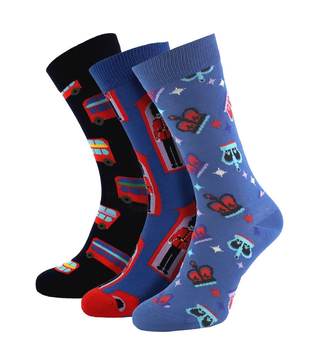 Unisex Socks with Union Jack in Gift Box-1