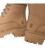 Womens/ladies Leather Lace Up Ankle Boots Taupe Grey Timberland-4