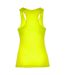 Womens/ladies shura sports tank top fluro yellow Roly