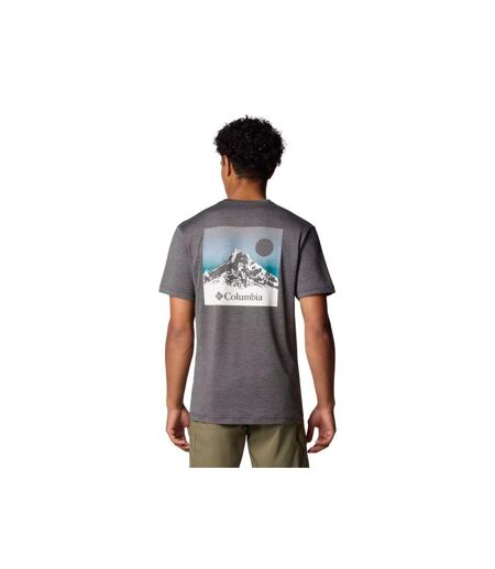 T-shirt Motif/style Imprimé Au Dos Kwick Hike Homme Noir Graphite Columbia