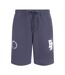 Mens Fleece Sweat Shorts Thunder Grey Blank Essentials-1