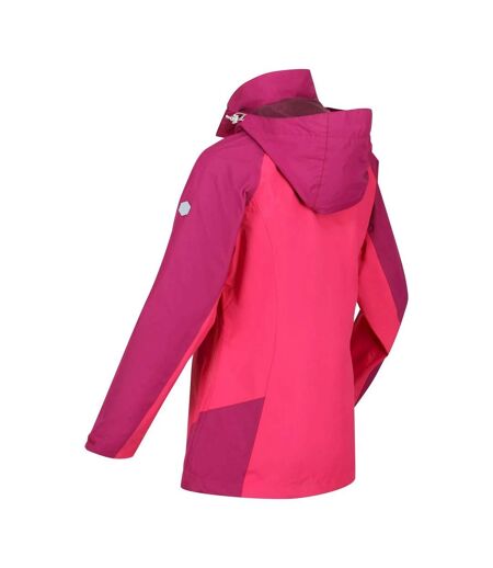 Veste imperméable calderdale femme rose vif / rose foncé Regatta