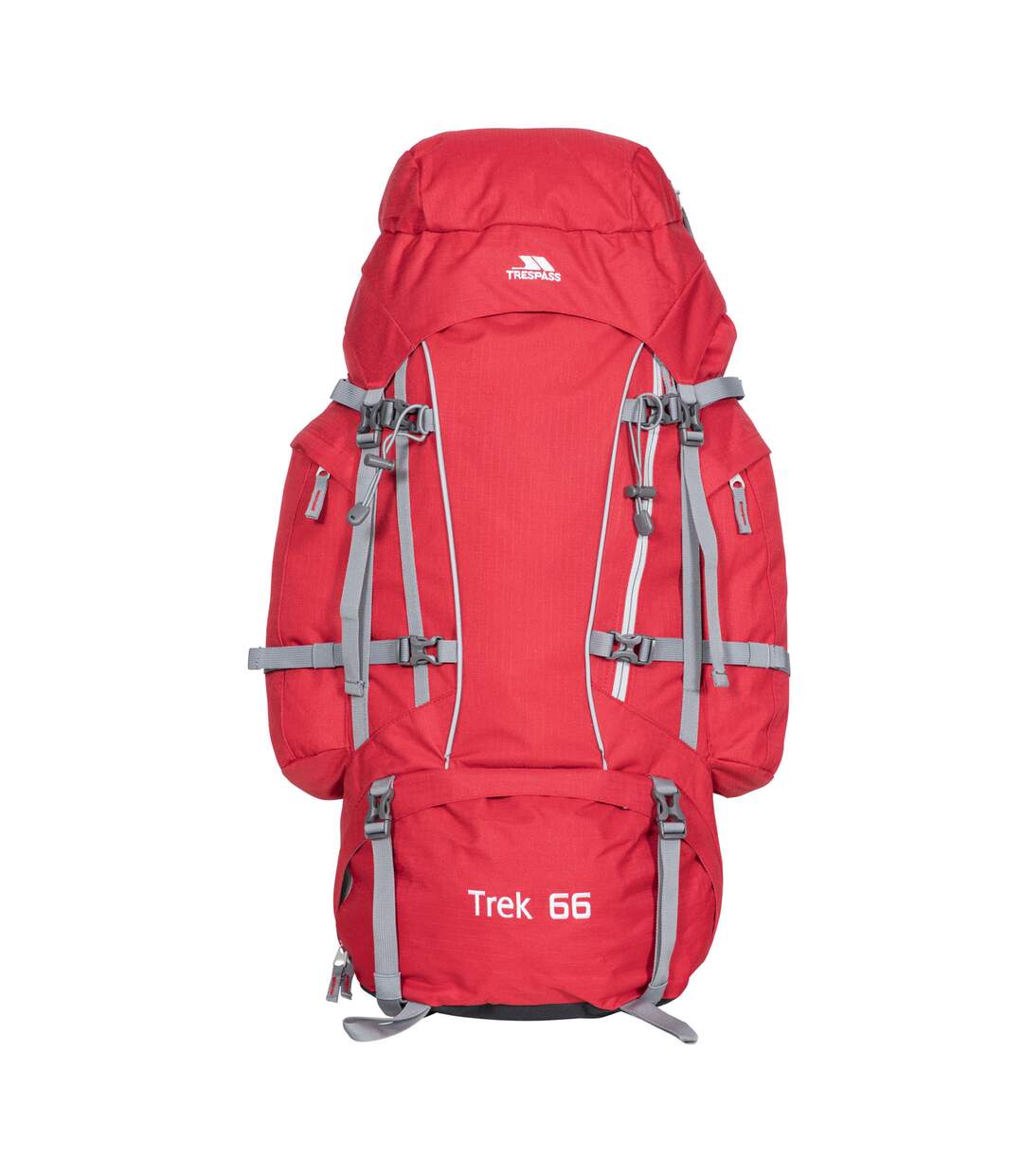 Trespass Trek 66 Backpack/Rucksack (66 Litres) (Red Tone) (One Size) - UTTP362-1