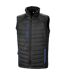 Unisex adult compass softshell padded gilet black/royal blue Result Genuine Recycled-1