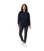 Unisex adult kruger recycled cotton crew neck relaxed fit sweatshirt navy Iqoniq-3