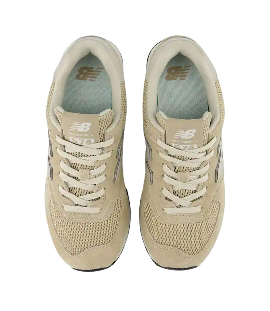 Baskets Femme Beige Blanc New Balance-4