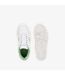 Baskets T-clip Femme Blanc Vert Lacoste-4