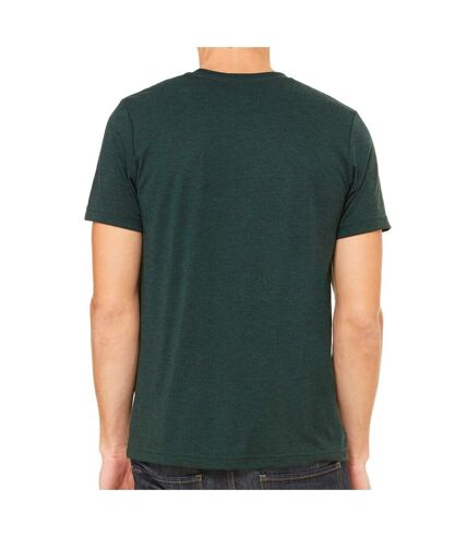 Canvas Mens Triblend Crew Neck Plain Short Sleeve T-Shirt (Emerald Triblend) - UTBC2596