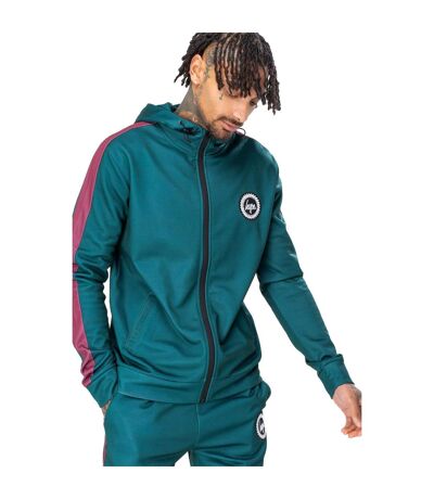 Hype Mens Forest Track Hoodie (Green) - UTHY368