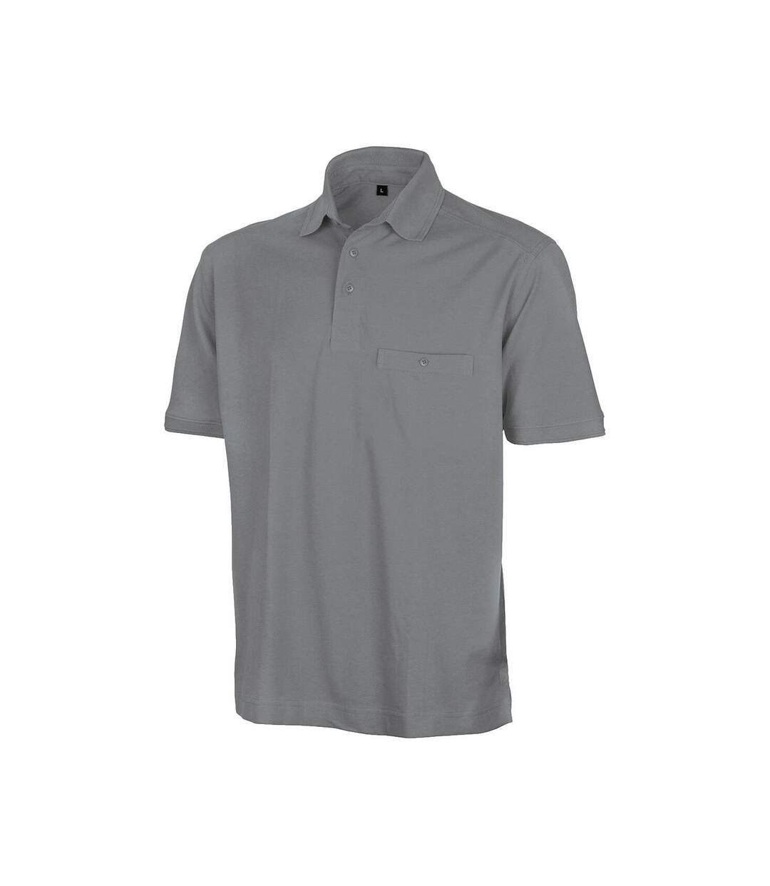 Polo Apex Homme Gris Clair WORK-GUARD By Result-1