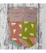 Miss Sparrow - 2 Paires Chaussettes Fantaisie Courte Bambou Animaux-4