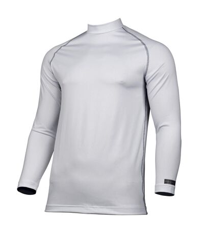 Rhino Mens Thermal Underwear Long Sleeve Base Layer Vest Top (White)