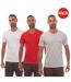 T-shirts Homme Blanc Rouge Gris Hugo-1