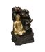Fontaine & Bouddha Déco Kalyani 39cm Noir & Or-1