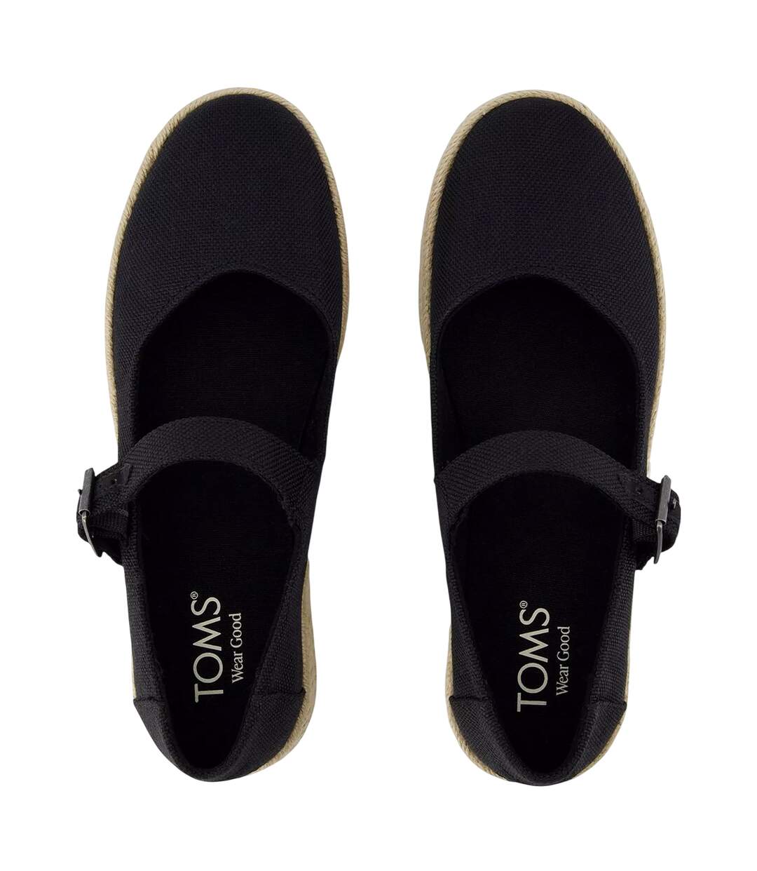Womens/ladies Carolina Mary Janes Black Toms-4