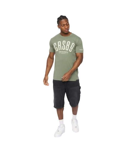 T-shirt Hallfell Homme Kaki Crosshatch