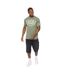 T-shirt Hallfell Homme Kaki Crosshatch-4