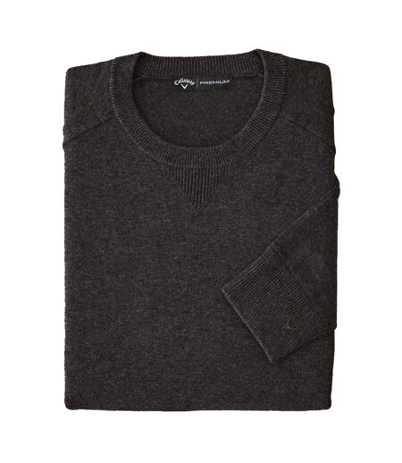 Pull Manches Longues Motif/style Uni Homme Gris Flanelle Chiné Callaway
