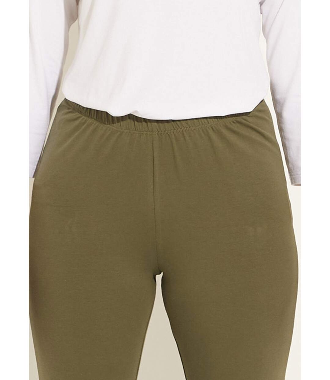 Legging ceinture élastiquée uni ou imprimé-3