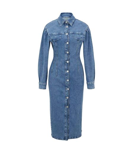Womens/ladies Gesina Denim Dress Blue Hugo