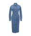 Womens/ladies Gesina Denim Dress Blue Hugo-2