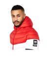 Crosshatch Mens Crowlave Panelled Padded Jacket (Navy/Blue/White)