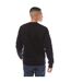 Mens Cross Stitch Crew Neck Sweatshirt Black Fred Perry-2